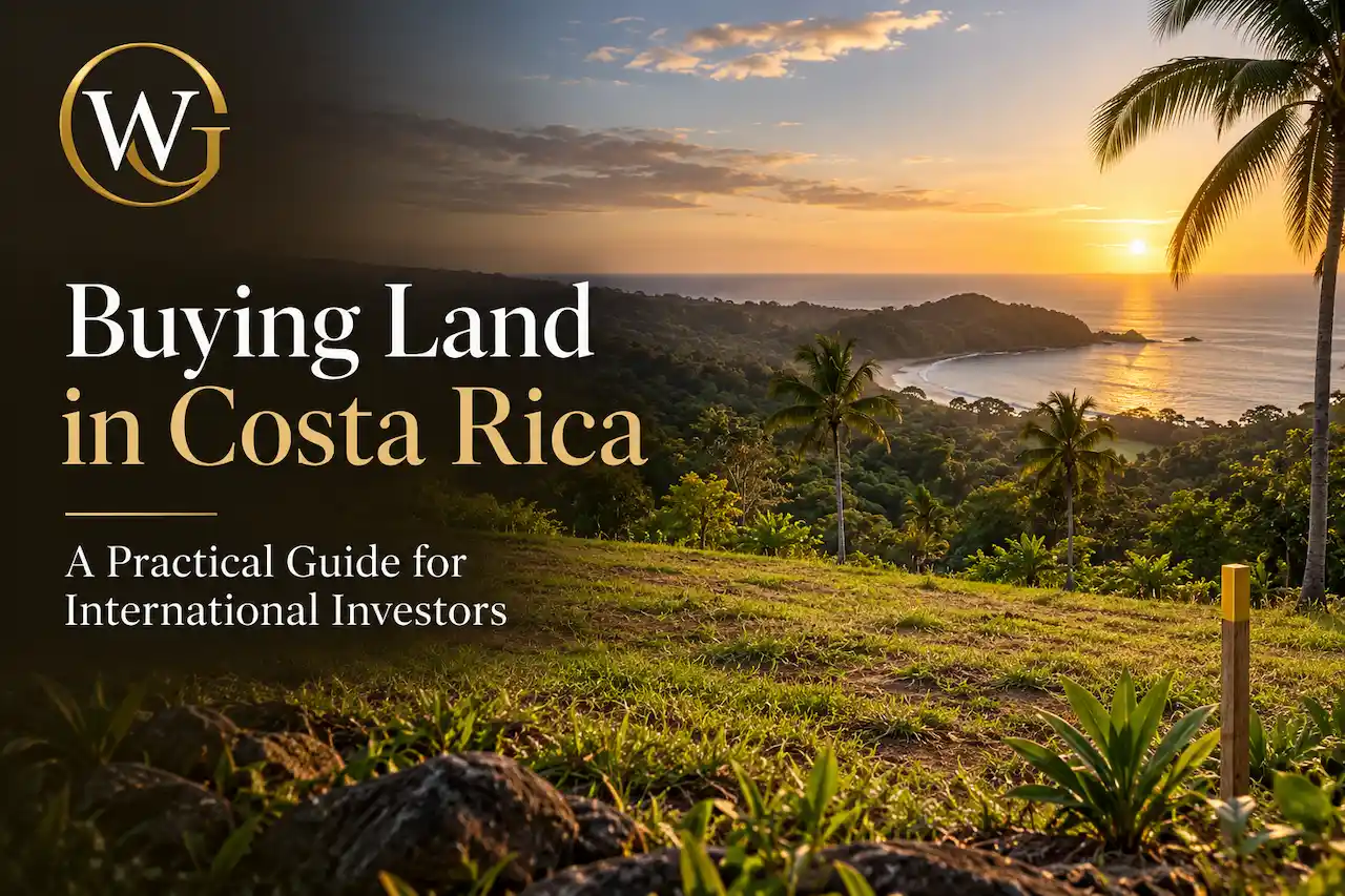 Coastal land in Costa Rica for international real estate investment